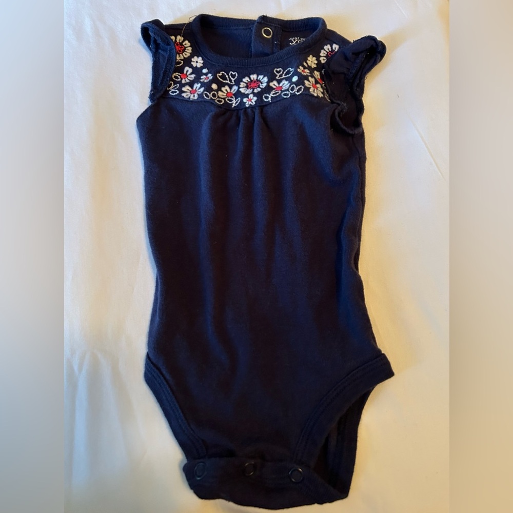 Blue w/ floral collar